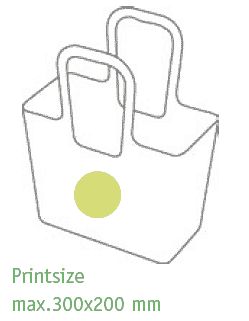 Téléchargez le gabarit de votre stylo publicitaire Sac Cabas Plastique Design Publicitaire : Tasche XL - sac cabas plastique design publicitaire