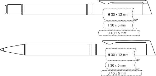 Téléchargez le gabarit de votre stylo publicitaire Stylo Bille Haut De Gamme, Performance Et élégance  - stylo bille haut de gamme