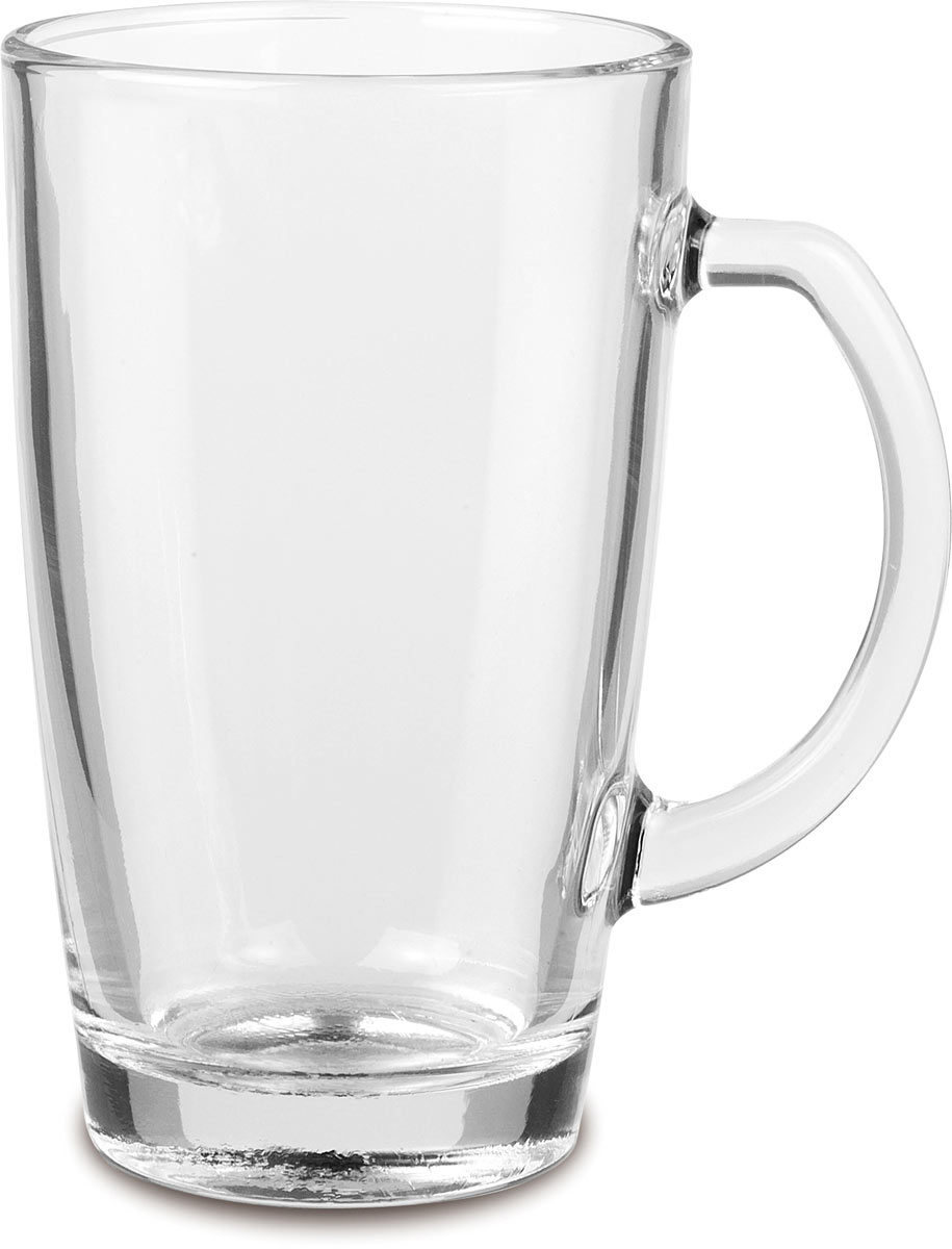 Grand verre transparent de 16 oz avec empreintes digitales, tasse