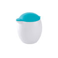 turquoise - pot à  lait en porcelaine blanche personnalisé