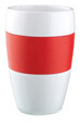 rouge - tasses porcelaine pub